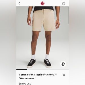 Lululemon Men’s Commission-Fit Short 7” *Warpstream